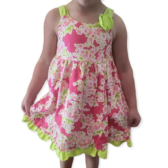 Penelope Mack Pink Rose Print Sundress - Picture 1 of 4